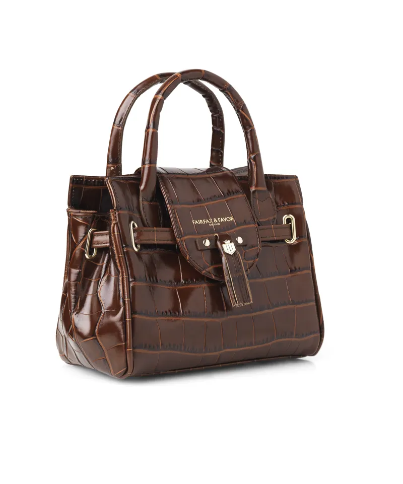 Fairfax and Favor Mini Windsor Handbag Conker Brown-3